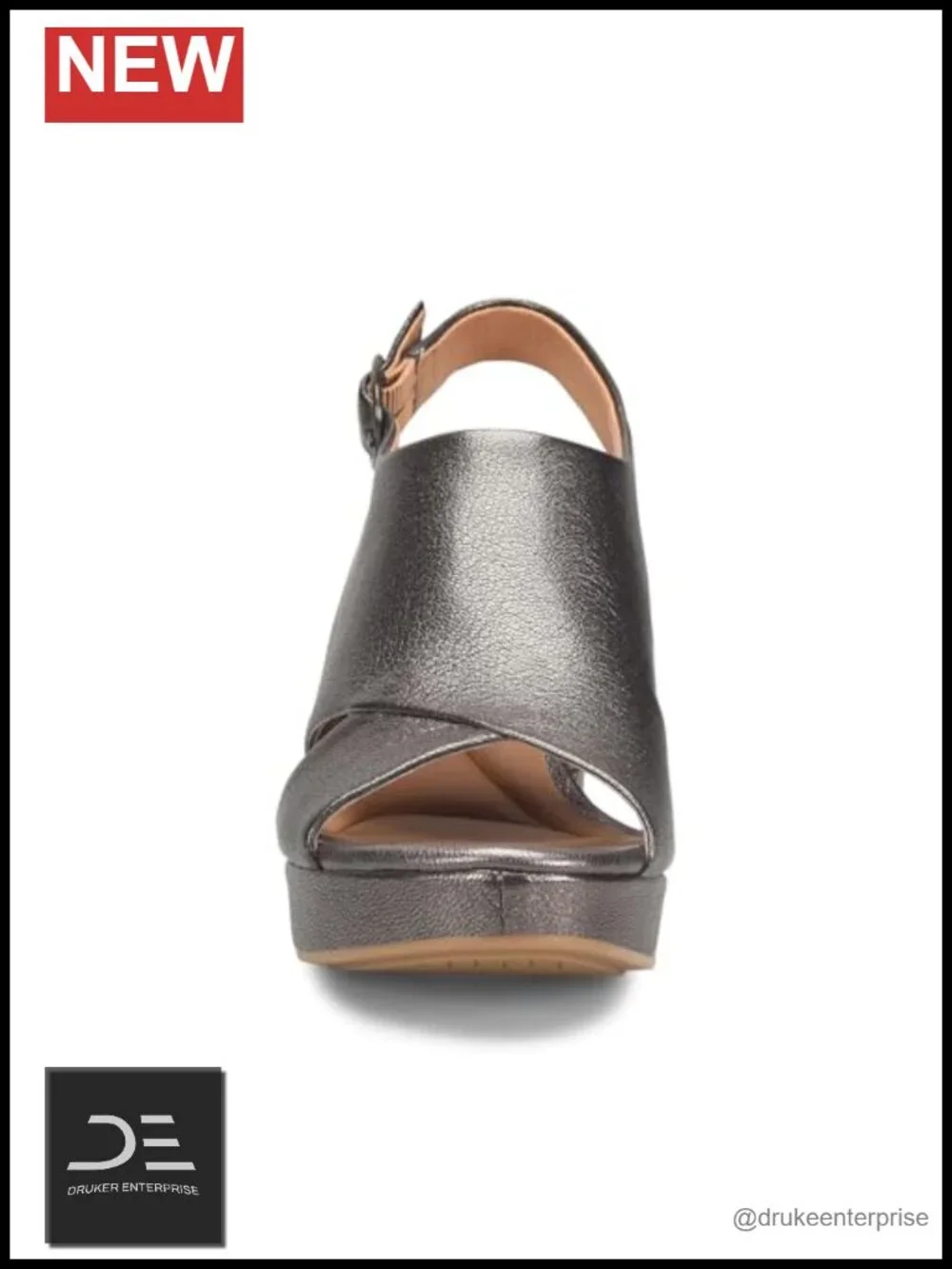 Söfft Liv Women's Leather Platform Sandals Peep Toe Slingback Dress Shoes